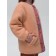 Bilateral jacket for girls, height 128 cm, jeans color
