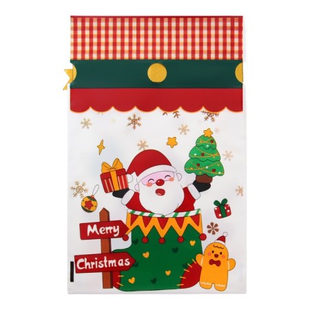Polyethylene gift package with ties "Gifts", 15x23cm-10