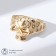 Ring "mood" skull, color gold, dimensionless