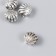 Bead for creativity Metal "Sea shell" silver 1.1x0.9 cm