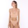 Female set (top, thongs), beige color, One size (42-46)