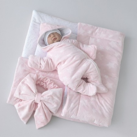 Set for discharge Winter Kinderlitto "Flombir Starks", 5 objects, height 56-62 cm, pink color-1
