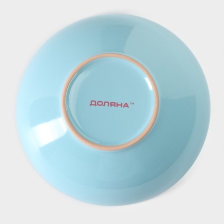 Bowl of ceramic shade "pastel", 700 ml, d = 18 cm, blue color-3
