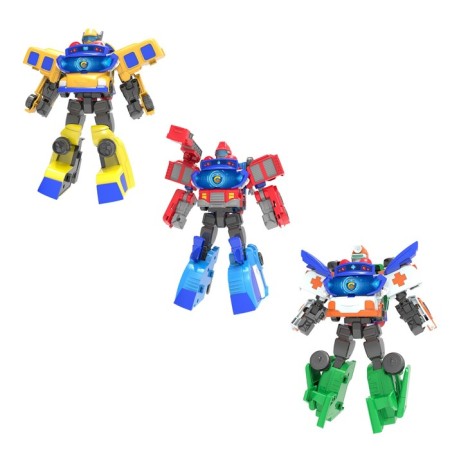 GOGO BUS transformer robots set, Deluxe of 6 vehicles
