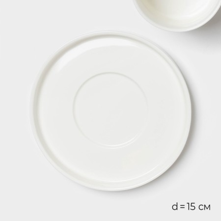 Tea couple Magistro Modern, 220 ml, 15 × 15 × 8 cm, porcelain, white-2