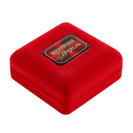 Medal in the velvet box “Favorite Educator”, D = 7 cm.-1