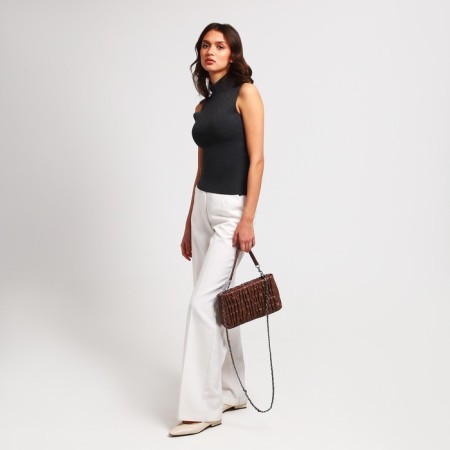 Lightning bag bag, brown color-7