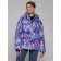 Ski jacket female winter, size 48, purple color