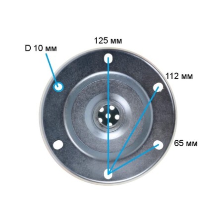 Eterna hydroxide flange, stainless steel, 1 "-1