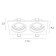 Pointed-built lamp Arte Lamp Tarf A2178PL-2BK, GU10, 2x35 W, 9.2x17.5x2.5 cm, black