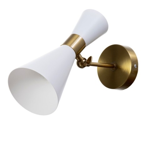 Sconces "Bianca" 1he27 40W white-gold 12x26x26 cm
