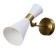 Sconces "Bianca" 1he27 40W white-gold 12x26x26 cm