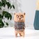 Souvenir ceramics "Cat in a lace dress" (vase) h = 21cm v = 0.7l