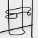 The holder is distorted for ironing board and iron, 25 × 14.5 × 40.5 cm, black color