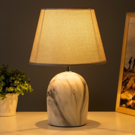 Woodland table lamp E14 40W white-gray23x23x35 cm Risalux-1