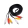 Audio/video EXPLOYD EX-K-1402, 3XRCA (M) -3XRCA (M), 2 m, black