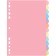Separator of sheets A5 (210 x 165 mm) color, 12 sheets, "Devente. Pastel" polypropylene 140 μm, individual packaging
