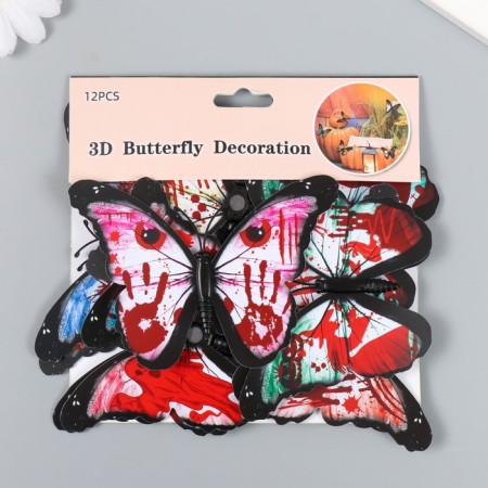 Magnet Plastic "Butterfly. Nightmare" set 12 pcs mix 10 cm-4