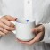 Ceramic "Swallow" mug, 300 ml, white color