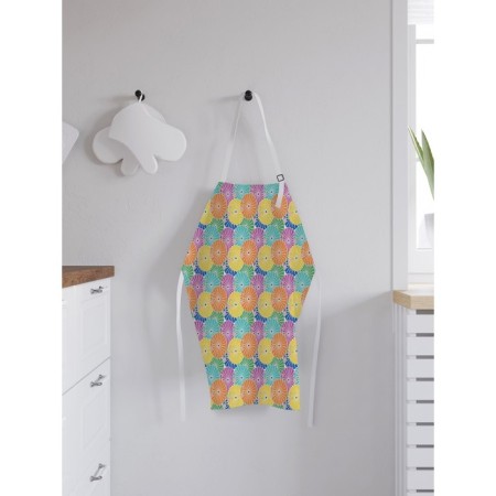Apron kitchen with a photo print "Chinese umbrellas", adjustable, size OS-1