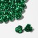 Busina "rose", set of 30 pcs., 12 mm, green color