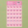 Paper stickers of the estimate "Smile", 10.5 x 18 cm