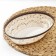 Vase for bread and fruits "lace", brown color