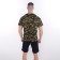 T -shirt male camouflage spots, khaki color, size 52