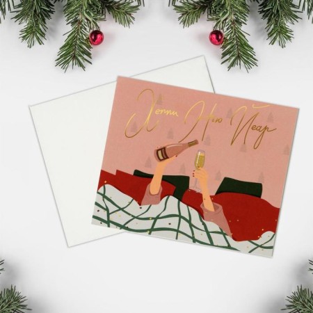 Happy New Year postcard, 8.8 x 10.7 cm, New Year