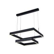 Светильник светодиодный подвесной с пультом управления Ambrella light, Original, FA6633, LED, 108 Вт, 8100Lum, 3000-6400К, цвет чёрный, белый матовый