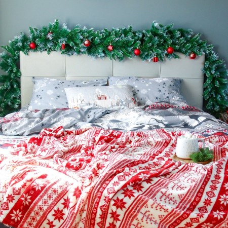 Bed linen Ethel Duet Snow Time 143x215CM-2ST, 220x240cm, 50x70cm-2pcs