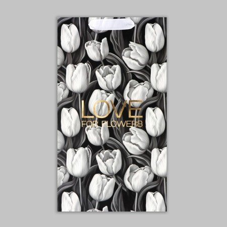 Gift package for two bottles, packaging, tulip, embossing, 35 x 20 x 9 cm-7