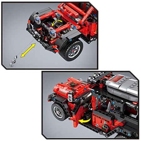 Designer inertial “SUV”, collectible model, 664 details-2