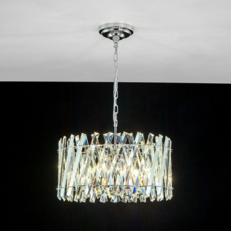 Suspended Citilux “Ingvar” CL334261, 47.5x47.5x110 cm, 6x60W, e14, gray color.-18