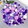 Decor for creativity "Pomponchiki. Violet mood" d = 1-3 cm set of 135 pcs