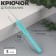 Knitting hook, with a plastic handle, d = 3 mm, 14 cm, blue color