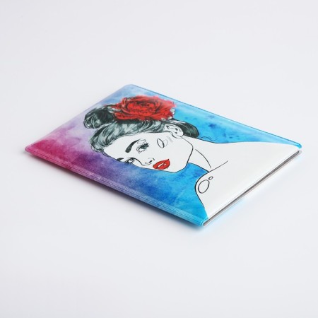 Cover for passport, blue color-3