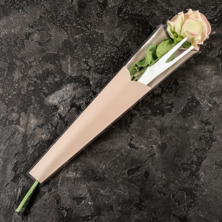 Packet of flowers, "confidence", 12.5+4x45 cm, pink