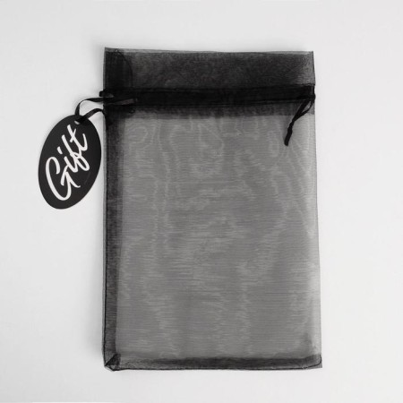 Bager Organza Black Black “Gift”, with a nameplate 16 x 24 cm +/- 1.5 cm-1