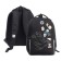 School backpack, 38 x 29 x 16 cm, Grizzly, ergonomic back, black