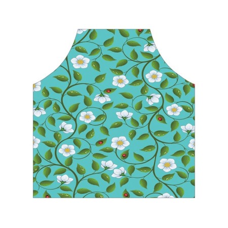 Apron kitchen with a photo print "Labyrinth for beetles", adjustable, size OS-2