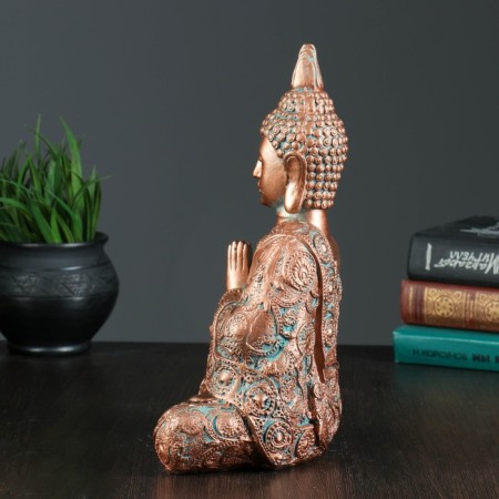 Piggy bank "Buddha Medium" copper, 20x11x29cm-1