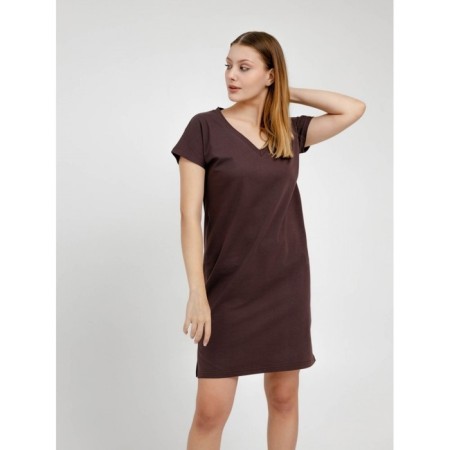 Women's dress, size 56, brown color-5