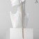 Hanging earrings with rhinestones "Waterfall" oval 3 threads, white color in gold, 32 cm