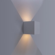Фасадный светильник Arte Lamp Rullo A1414AL-1WH, LED, 6 Вт, 10х10х10 см, 500 Лм, белый