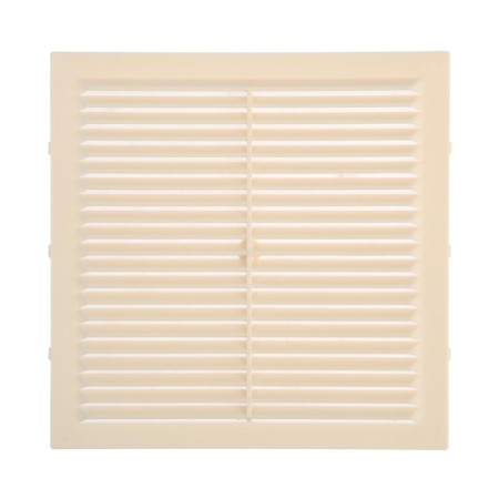 Ventilation grate "Space" L194sk, 194x194 mm, with a grid, ineffective, ivory