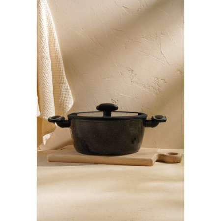 Aluminum pan with anti -stick coating SL Home, D = 20 cm, h = 10.5 cm, induction, black color-6