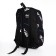 Young backpack from textiles on lightning, 3 pockets, black/blue color