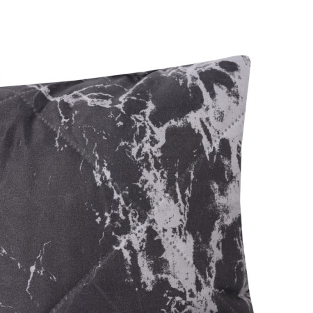 Decorative Ethel Pillow "Marble" 40*40cm, central black-1