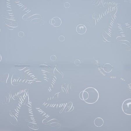Matte flowing film, "Bubbles", 57x57cm, Blue, 65 μm-2